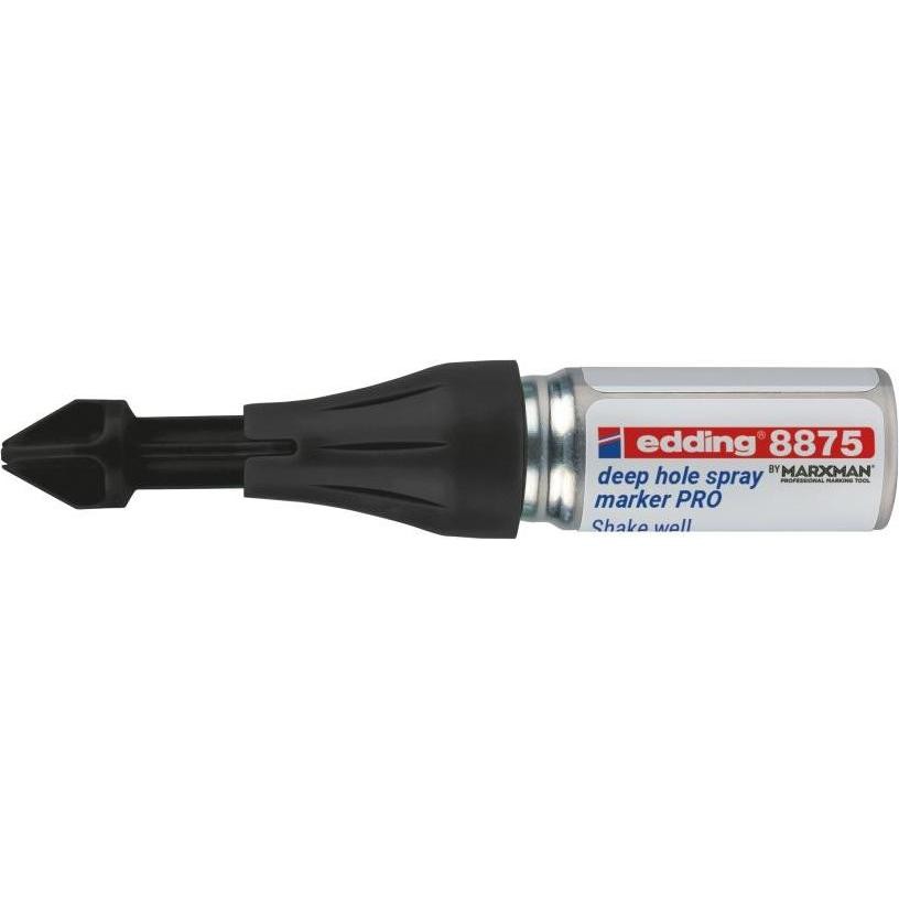Edding, Evidenziatori, ED066374 Markierungsspray Tiefloch E-8875 PRO Schwarz (Foro Profondo E-8875 PRO Nero)