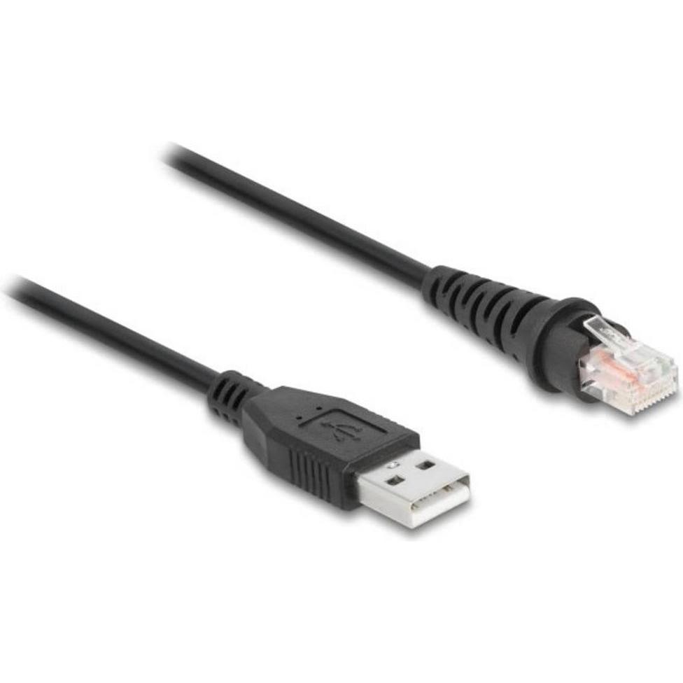 Delock Cavo per Scanner Di Codici a Barre Da RJ50 a USB 2.0 Type-a Da 2 M, Accessori Lettore Codice a Barre