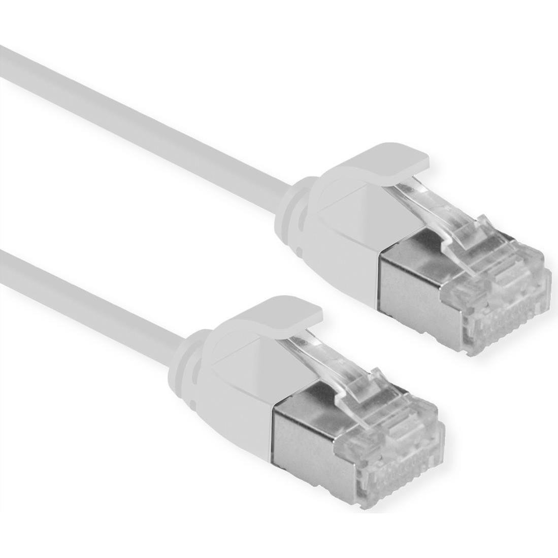 Roline Cavo Patch U/FTP Cat.6A (Classe EA), LSOH, Sottile (U/FTP, CAT6a, 3m), Cavo Di Rete