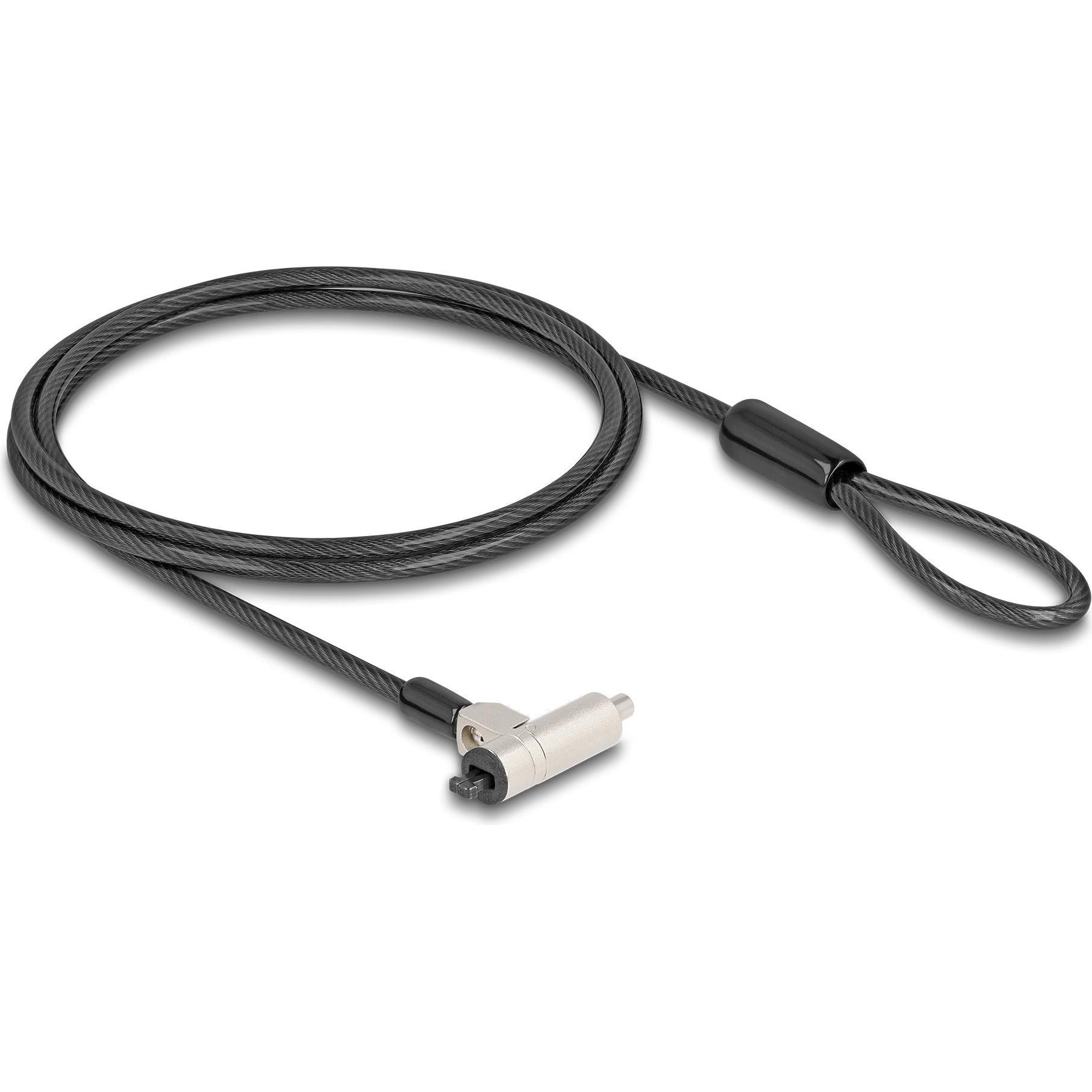 Navilock 20931 Cavo Fusibile per Notebook Con Chiave, Sicurezza Notebook, Argento, Nero