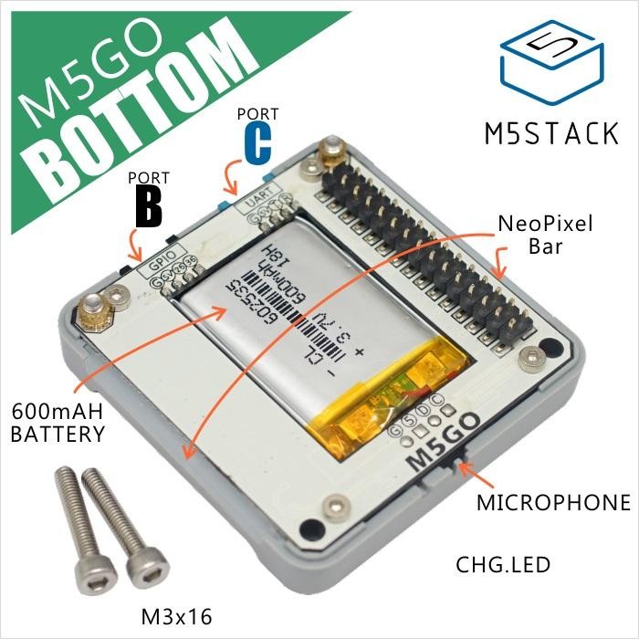 M5Stack Official M5GO/FIRE Battery Bottom