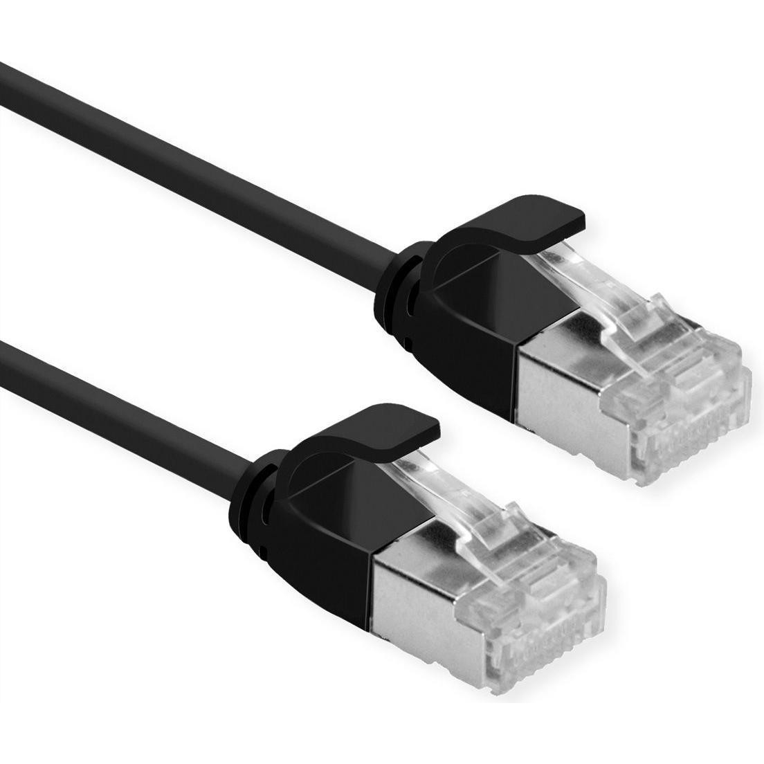 Roline Cavo Patch U/FTP DataCenter Cat.6A (Classe EA), LSOH, Sottile (U/FTP, CAT6a, 2m), Cavo Di Rete