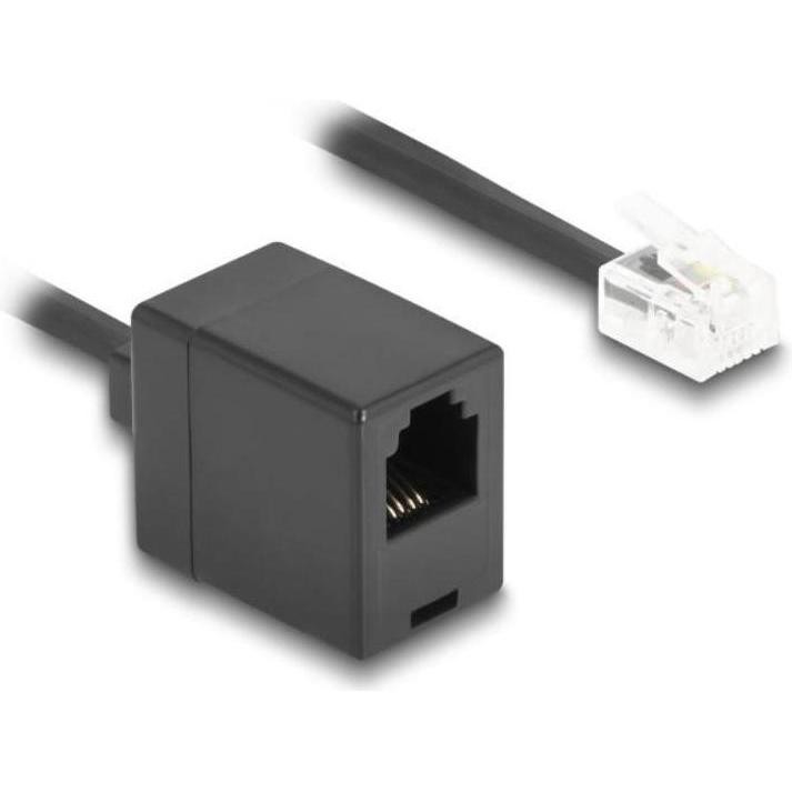Delock Cavo Telefonico / Cavo a Spirale Da Spina RJ11 a Presa RJ11, Accessori per Telefoni