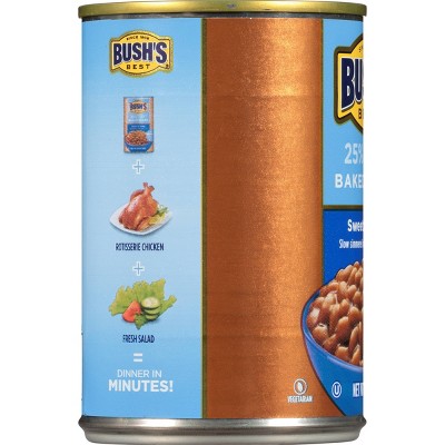 Bush's Best Less Sugar and Sodium Sweet & Tangy Baked Beans - 15.7oz thumbnail