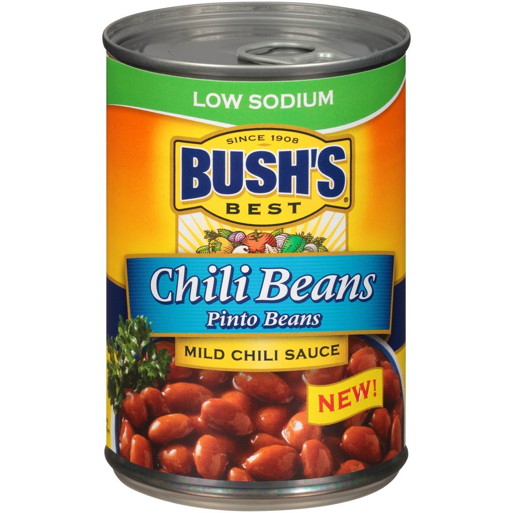 Bush's Best Low Sodium Pinto Chili Beans - 15oz