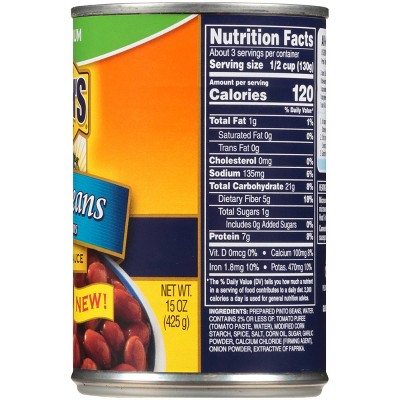 Bush's Best Low Sodium Pinto Chili Beans - 15oz thumbnail