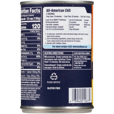 Bush's Best Low Sodium Pinto Chili Beans - 15oz thumbnail