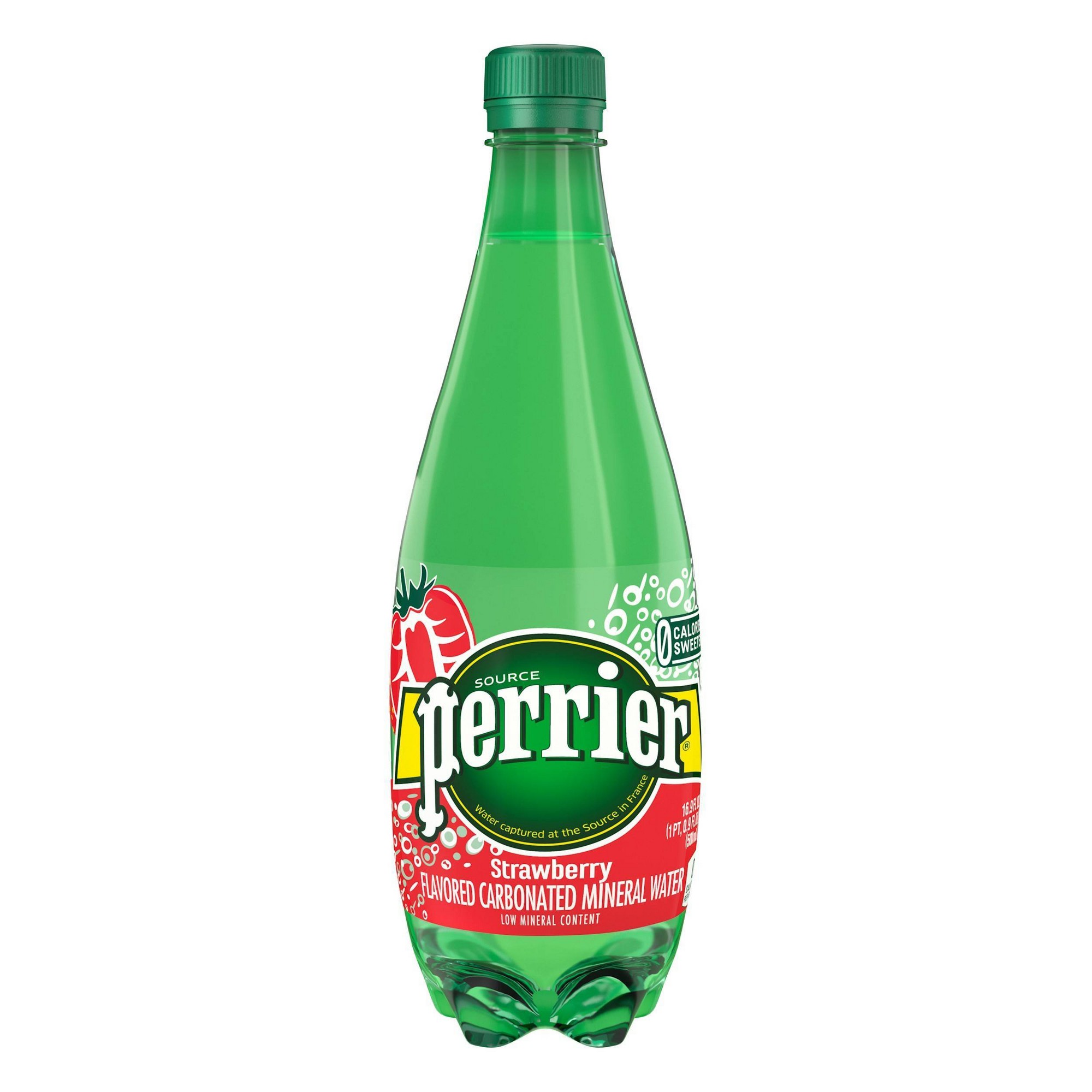 Strawberry Flavored Carbonated Mineral Water, Strawberry thumbnail