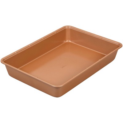 Wilton 9"x13" Ceramic Coated Non-Stick Portions Oblong Pan