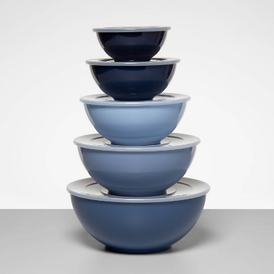 5pc Plastic Mixing Bowl Set with Lids  - Made by Design™