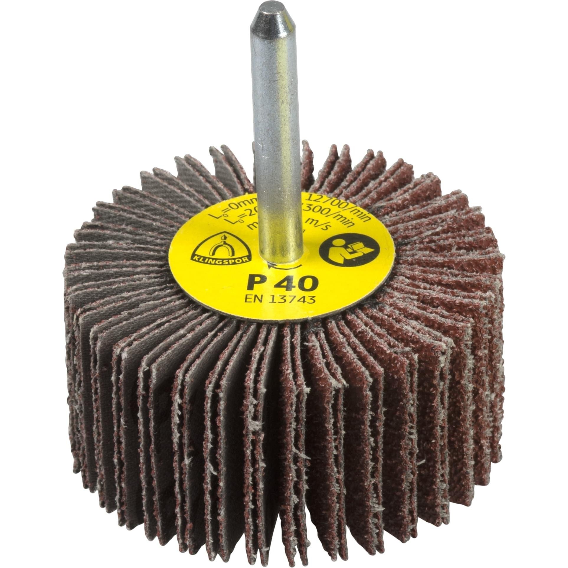 Klingspor, Abrasivi, KM 613 - Ruote Lamellari Piccole 30 X 10 X 3 Mm (60)