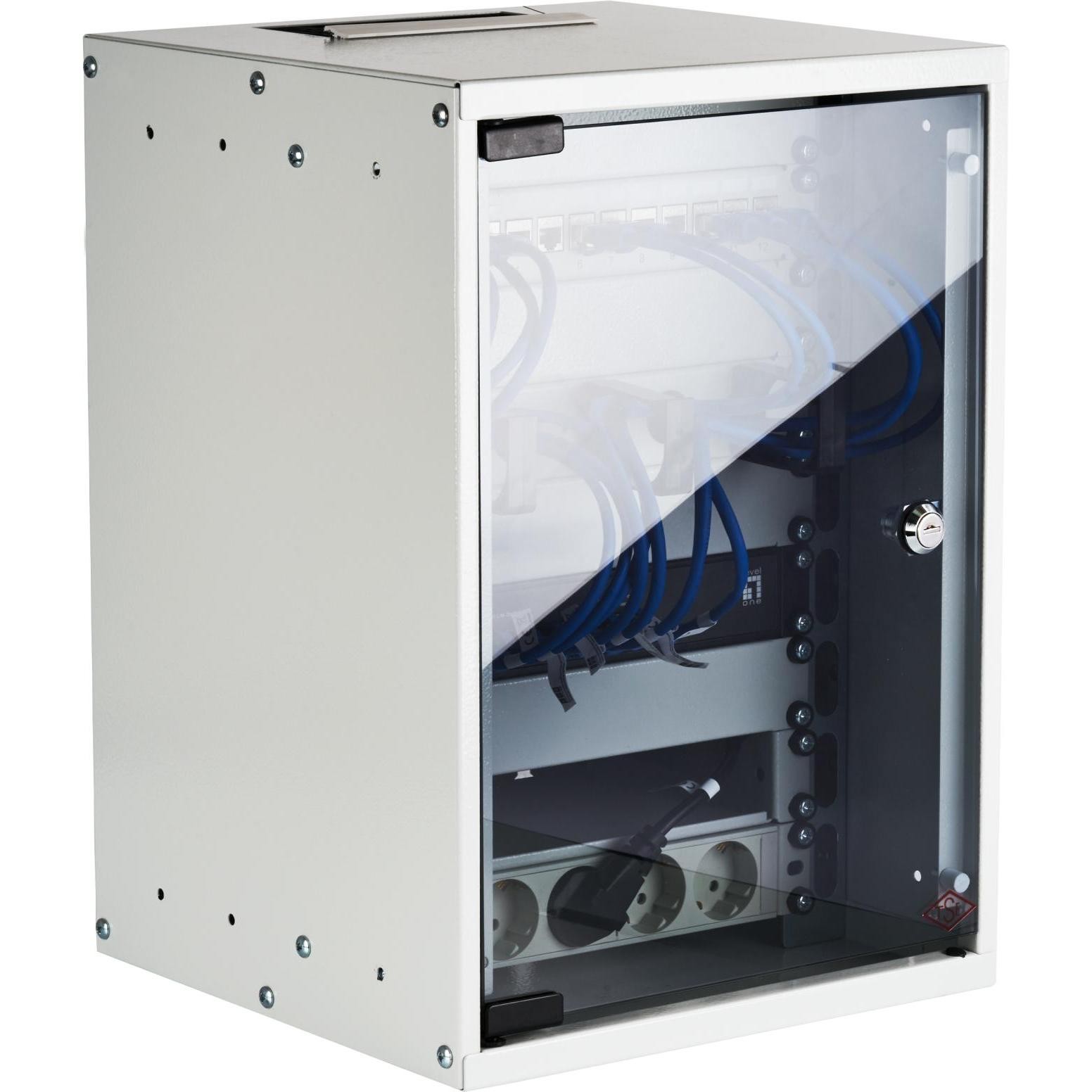 EFB Elektronik EFB 10inch 9U Wall-mounted Cabinet Depth 300 Mm 1-piece Pre-assembled RAL7035 (Portapacchi Da 10 Pollici), Armadio Rack, Grigio