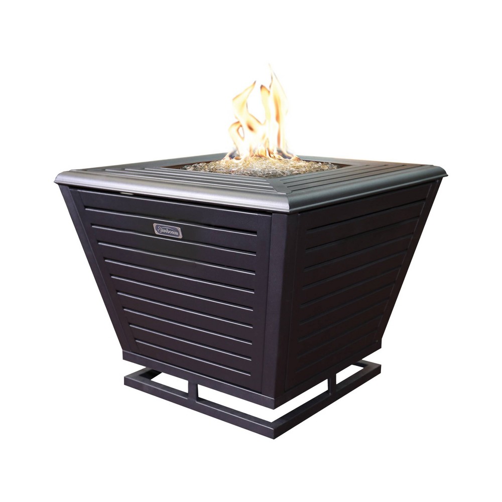 Foyer Extérieur Au Propane Liquide Sunbeam De 30,3 Po L. Et 50 000 BTU En Acier Noir 9306 - Rona