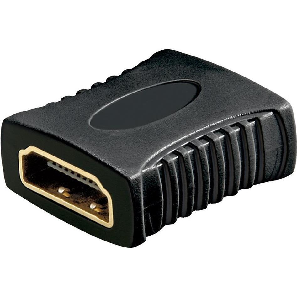 Goobay Adattatore HDMI, Accoppiamento, Placcato Oro 8K@60HZ (HDMI), Adattatore Dati + Video, Nero