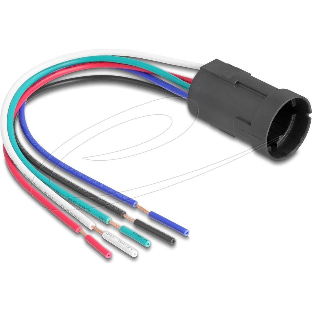 Delock Fassung Für 19 Mm 5 Pin Taster Oder Schalter, Pulsante + Interruttore, Nero