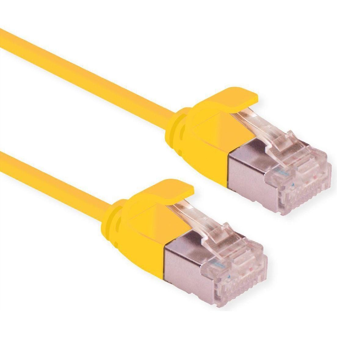 Roline Cavo Patch U/FTP DataCenter Cat.6A (Classe EA), LSOH, Sottile (U/FTP, CAT6a, 1m), Cavo Di Rete