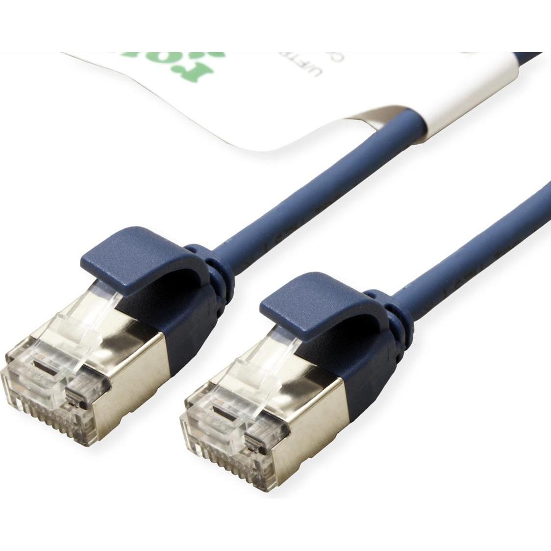 Roline Cavo Patch U/FTP Cat.6A (Classe EA), LSOH, Sottile (U/FTP, CAT6a, 3m), Cavo Di Rete