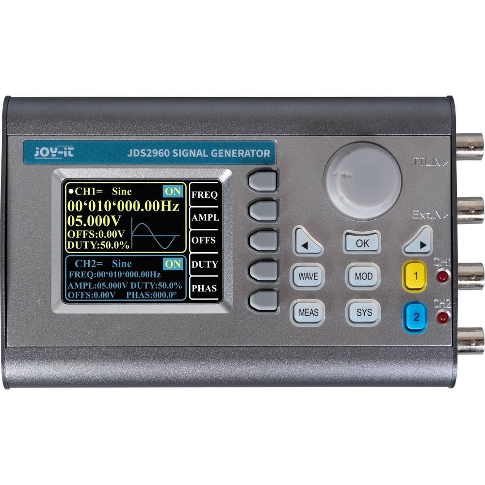Joy-it JDS-2960-60MHz Funktionsgenerator Akkubetrieben, Funktionsgenerator Netzb (Custodia Del Dispositivo Di Misurazione), Misurazione, Nero