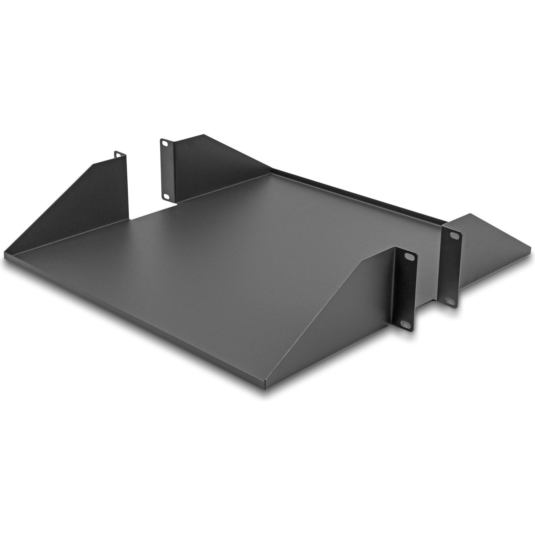 Delock 19? Scaffale Bifacciale Fino a 46 Kg Da 500 Mm Di Profondità 2, Accessori per Armadio Rack, Grigio