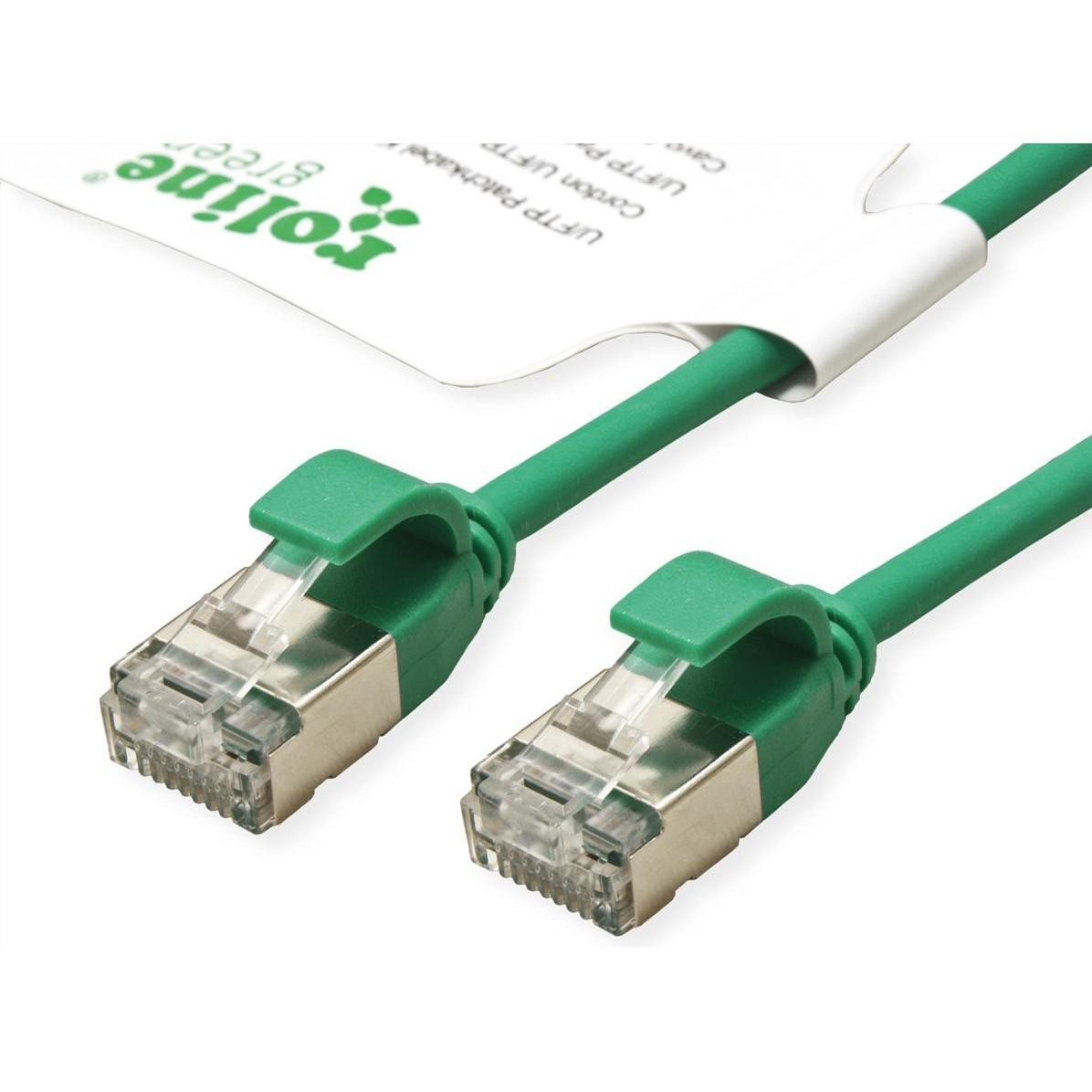Roline Cavo Patch U/FTP Cat.6A (Classe EA), LSOH, Sottile (U/FTP, CAT6a, 3m), Cavo Di Rete