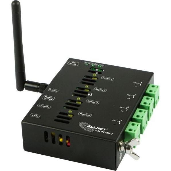Allnet, Attuatore, MSR IO Centre ALL4175v2 / Dispositivo Di Commutazione Di Rete Con Relè a 4 Ganci 230VAC/10A (Attuatore Dell'interruttore)