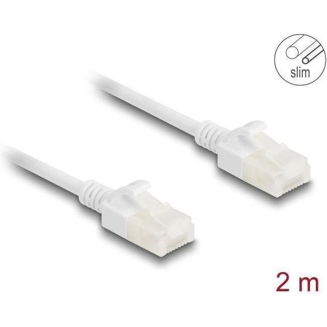 Delock Cavo Di Rete RJ45 Cat.6A Da Spina a Spina Con Robu (U/UTP, CAT6a, 2m), Cavo Di Rete