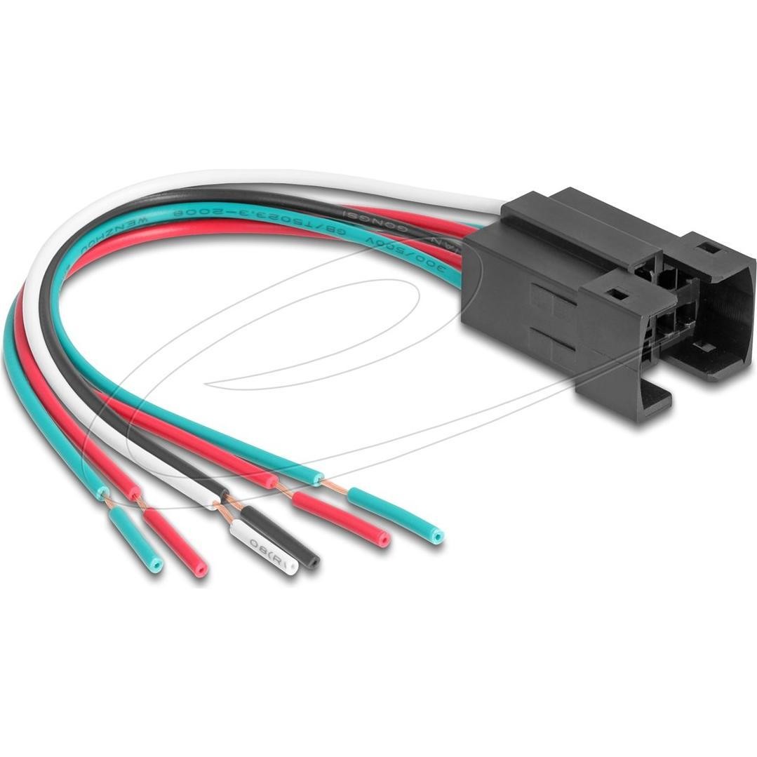 Delock Fassung Für 25 Mm 6 Pin Taster Oder Schalter, Pulsante + Interruttore, Nero