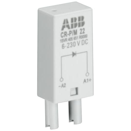 10x ABB Modulo Plug-in CR-P/M 42C Diodo E LED Rosso, 110VDC, A1+,A2- 1SVR405652R9000, Relais