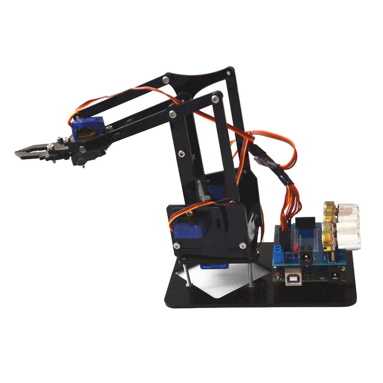 Kit De Bras Mécanique Acrylique à Assembler Soi-même 4 DDL Pince De Robot Pour Robotique SNAM1900