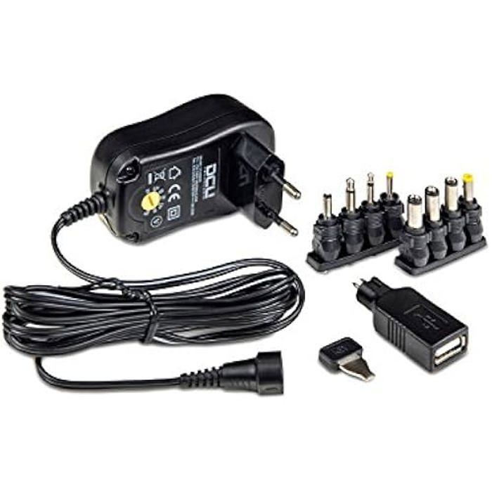 Alimentateur DCU Tecnologic - 18W - 8 Connecteurs Et USB