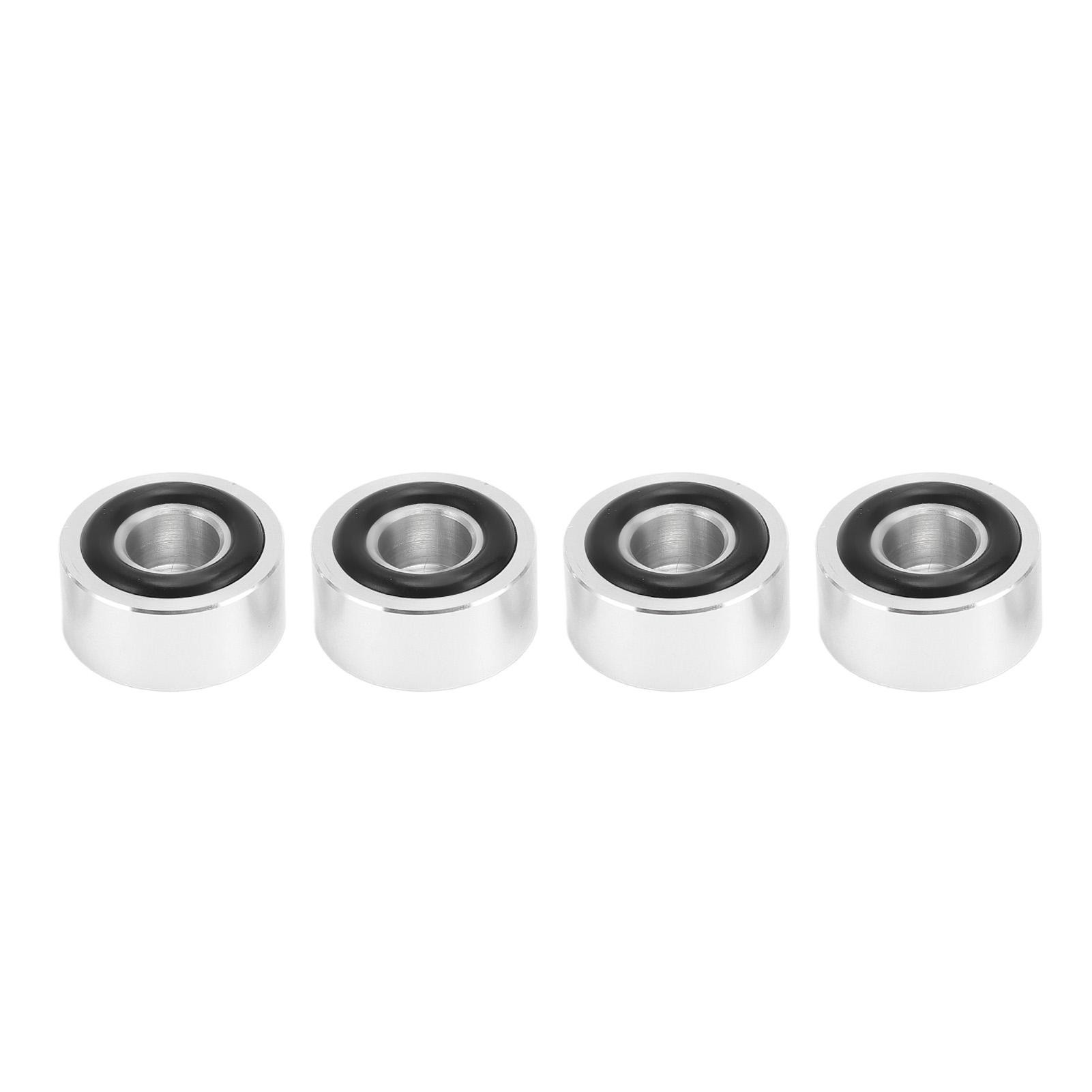 4Pcs Aluminium Legierung Lautsprecher Isolation Füße Pad Lautsprecher Spike Pads Mit Rutschfeste Gummi Ring Für CD