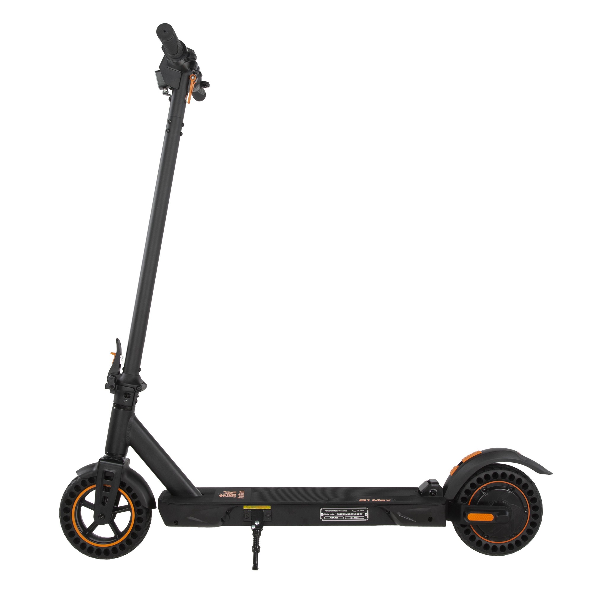 KuKirin S1 Max Elektroroller Für Erwachsene, 350-W-Motor, 36-V-10,4-Ah-Akku, 30 Km/h, 39 Km Reichweite Schwarz