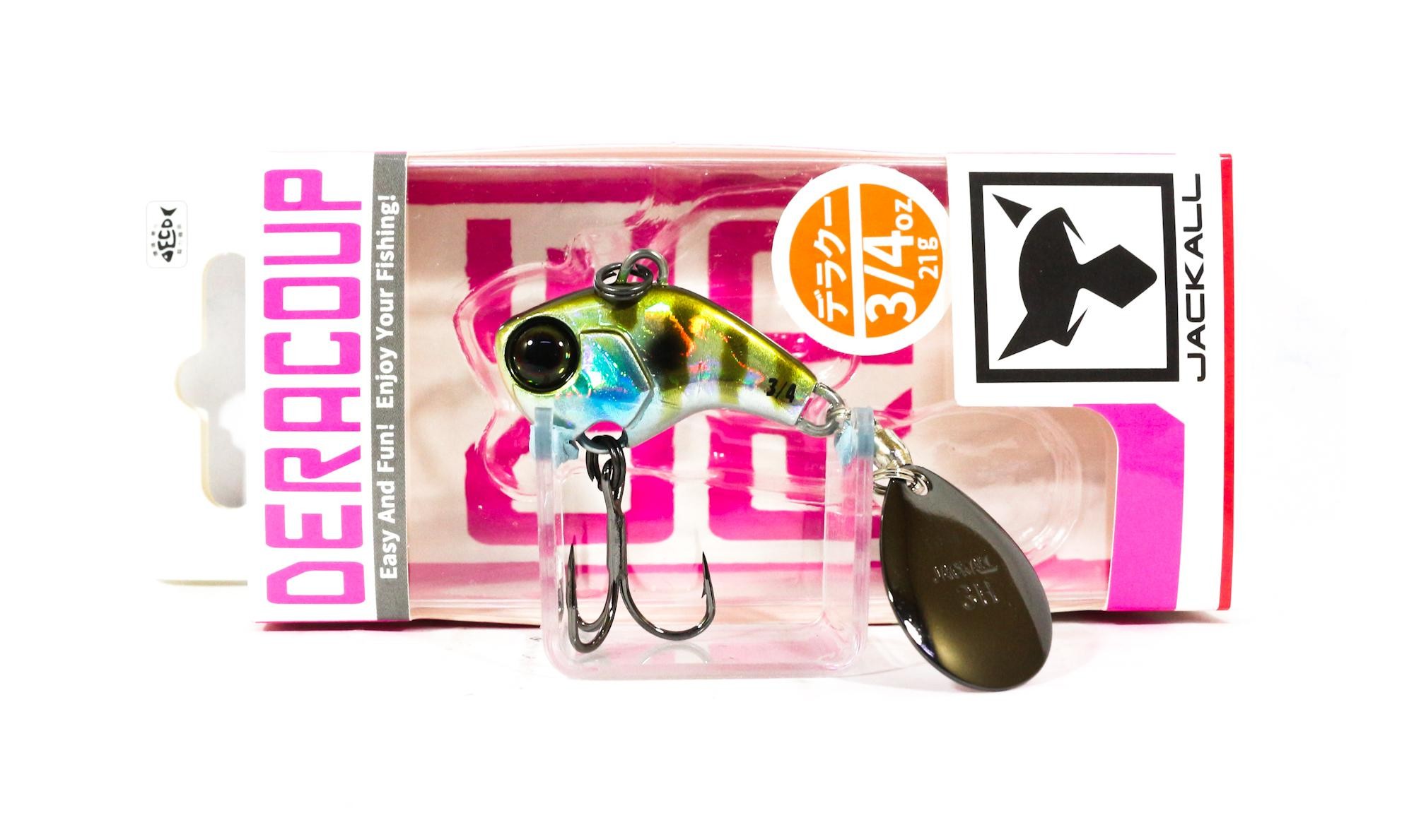 Jackall Deracoup 3/4 Oz Spin Tail Sinking Lure HL Bluegill (4888)