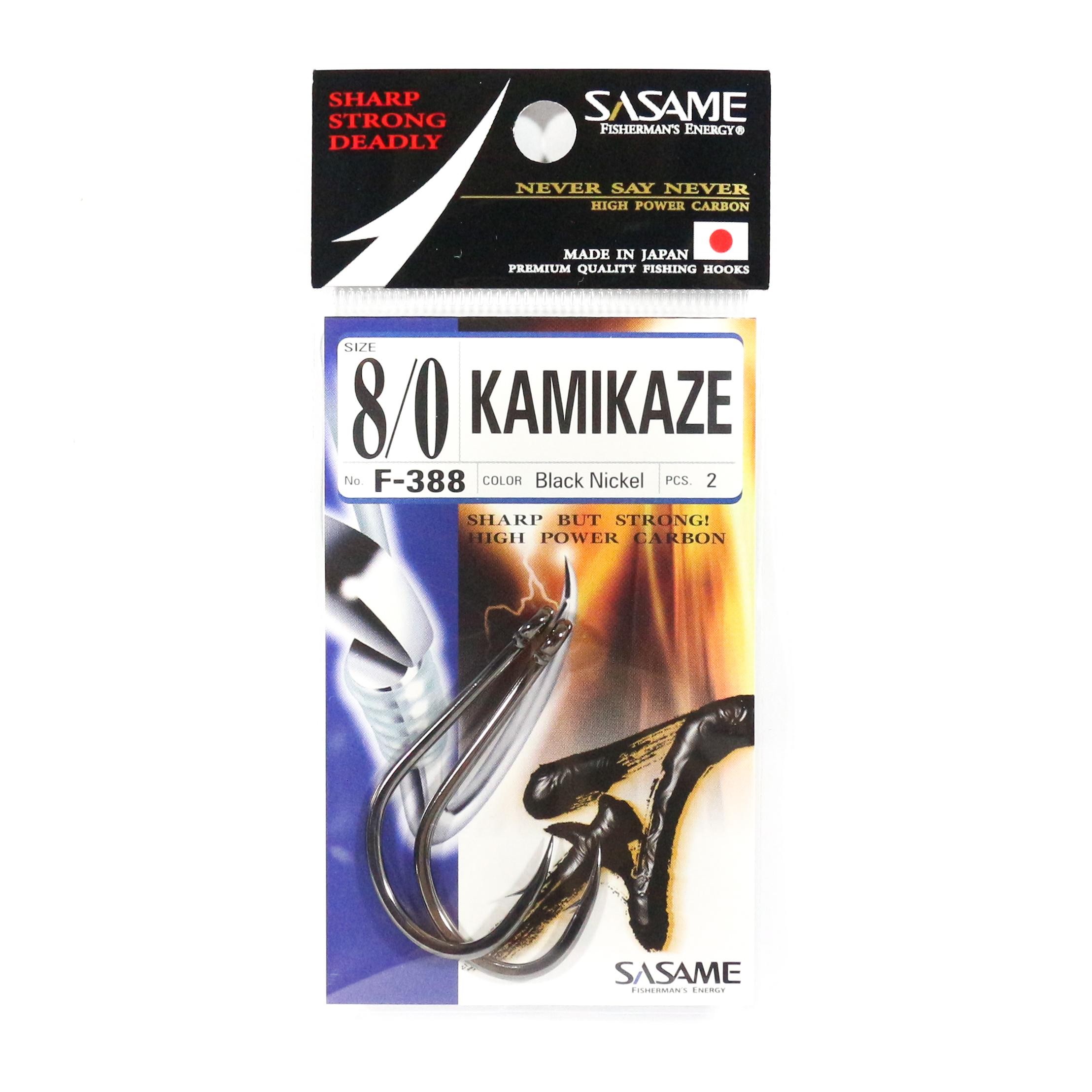Sasame F-388 Kamikaze Offset-Haken Mit Geradem Schaft, Größe 8/0 (4804)