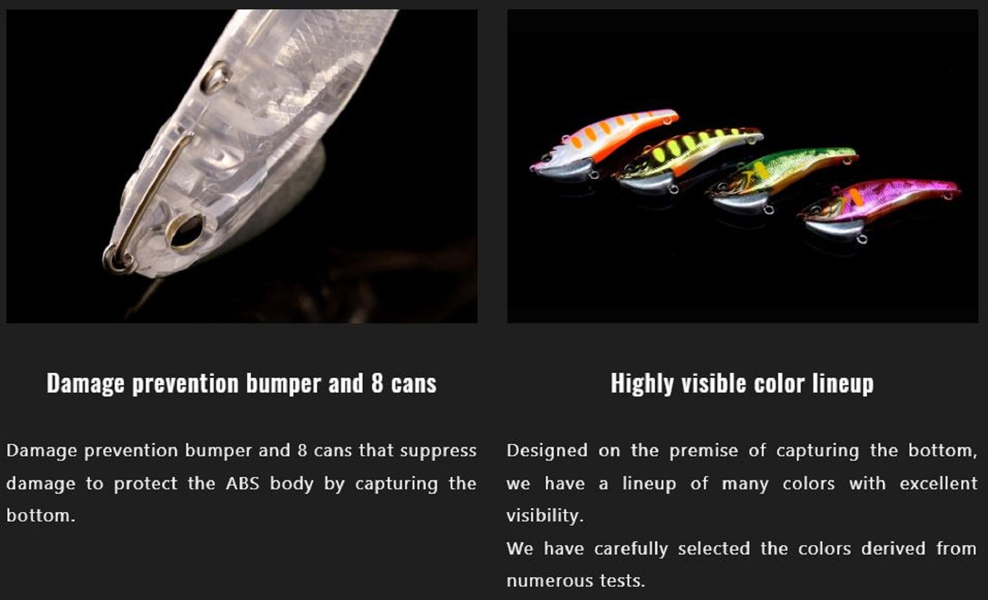 Jackall Timon Tricoroll Vib 50 Sinking Lure Dragon Fruit Mat Tiger (5999) thumbnail