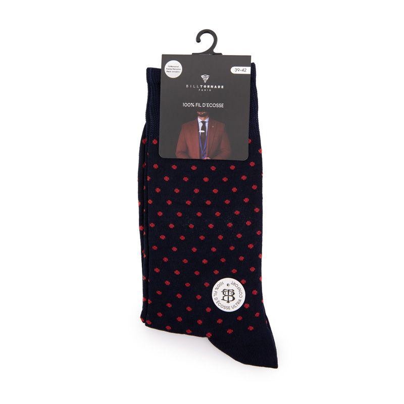 Chaussette Fil D'ecosse Fantaisie 20140 Homme BILL TORNADE 39/42 Rot