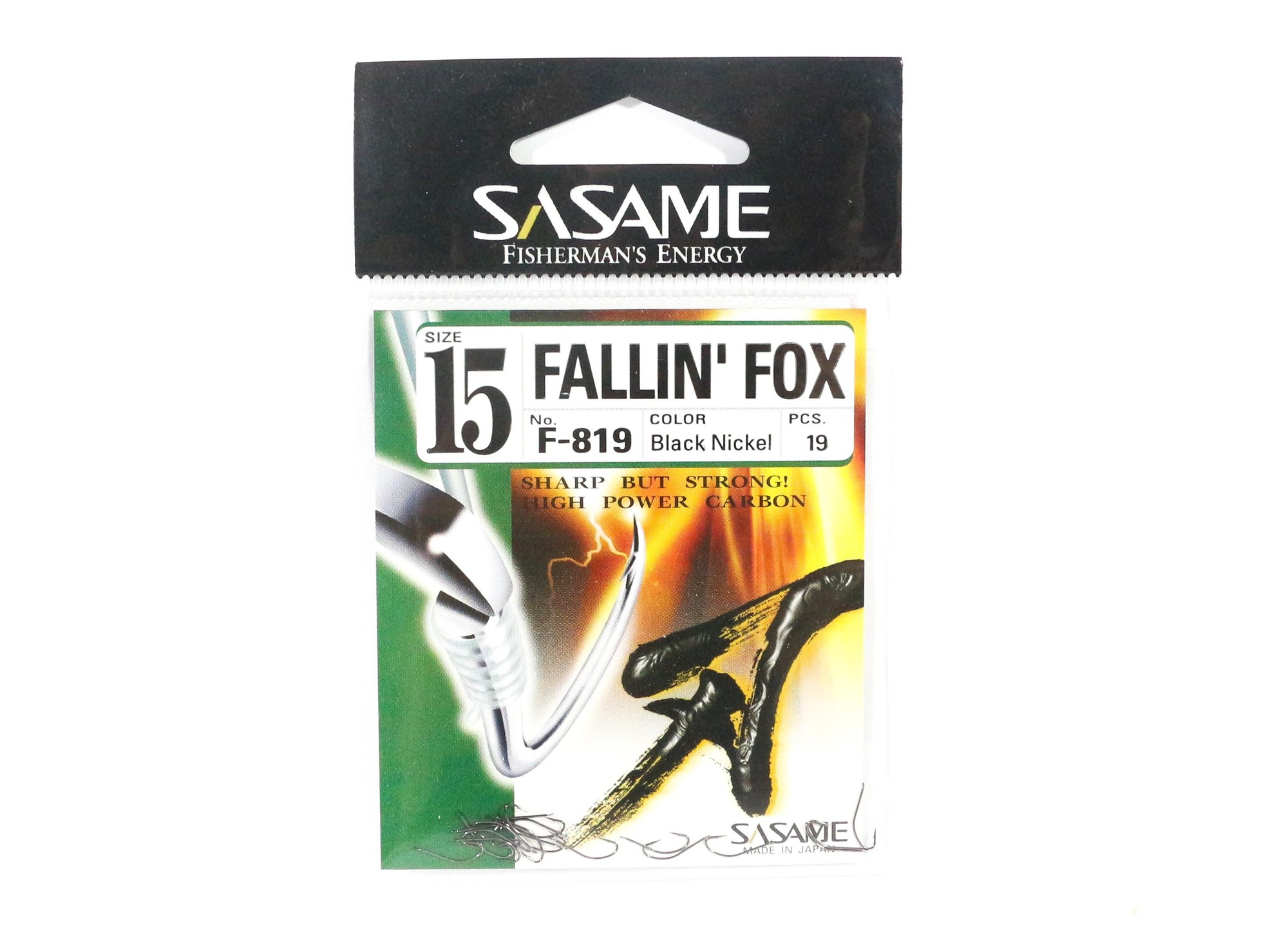 Sasame F-819 Falling Fox Köderhaken, Größe 15 (5797)