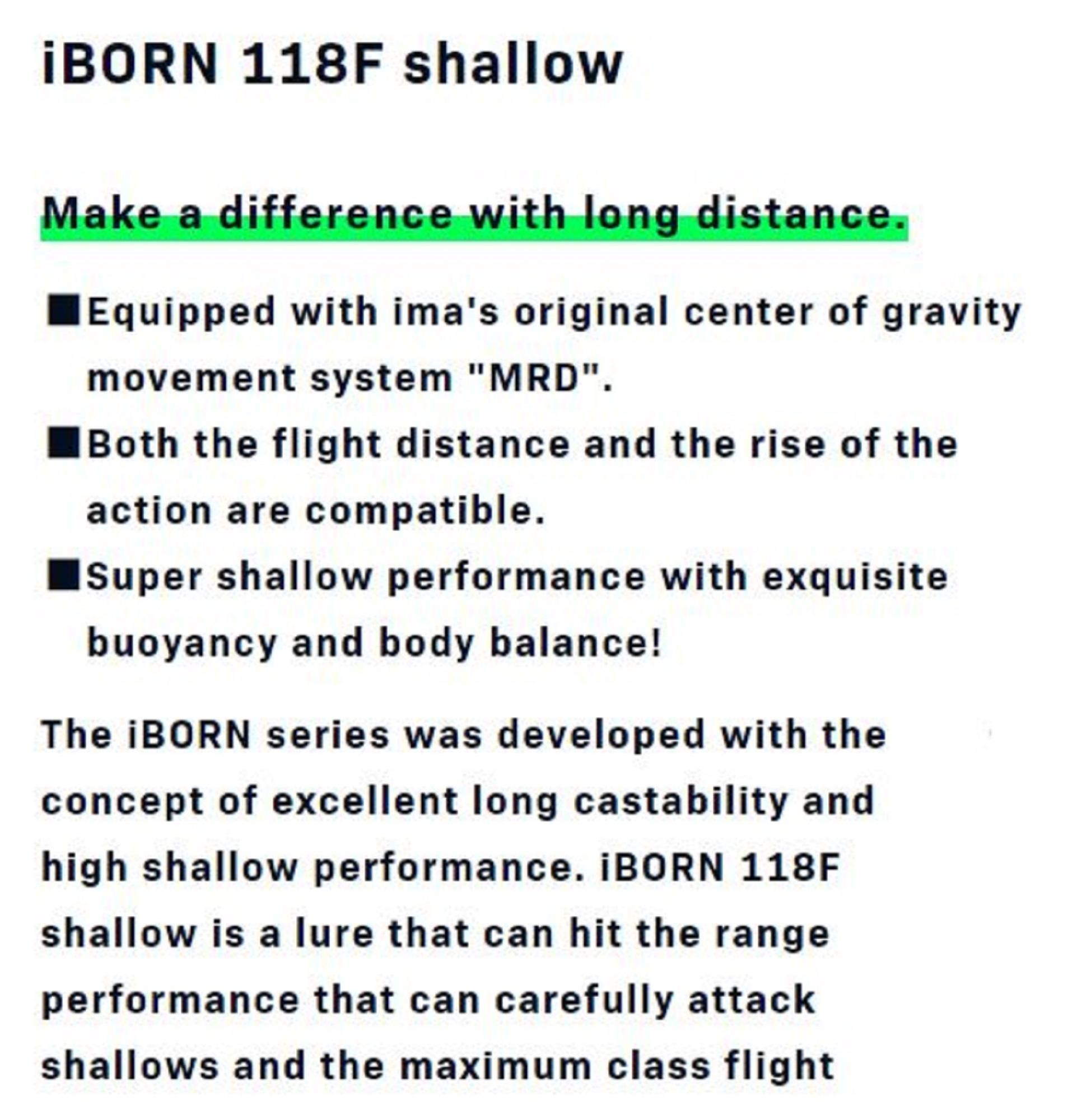 Ima Iborn 118F Shallow Floating Lure X5277 (3443) thumbnail