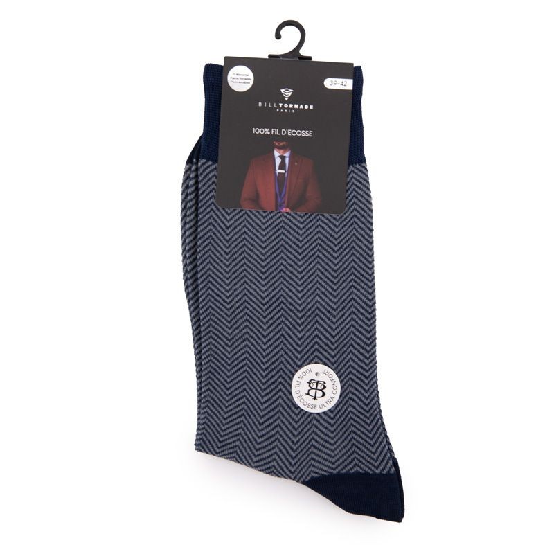 Chaussette Fil D'ecosse Fantaisie 20140 Homme BILL TORNADE 39/42 Braun thumbnail