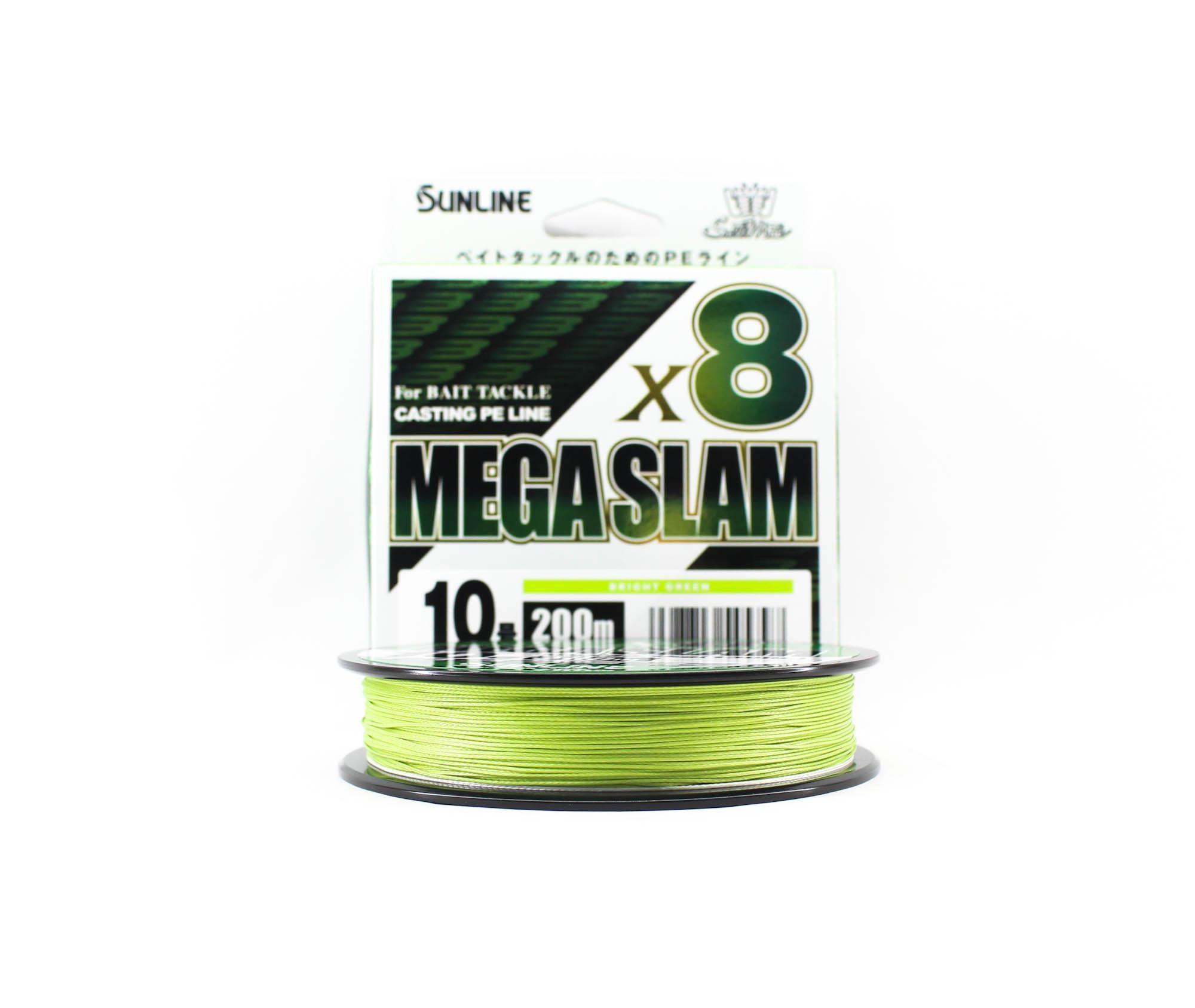 Sunline P.E Line X8 Mega Slam Casting 200m P.E 10 130lb Limettengrün (5797) Lime Grün thumbnail