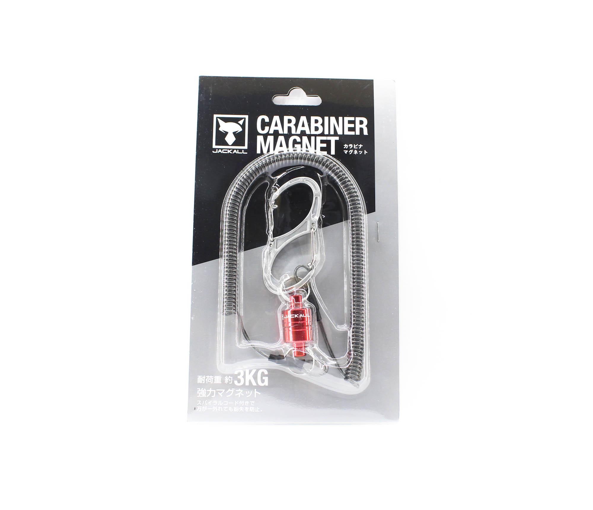 Jackall Karabiner Magnet 3kg Haltekraft Rot (6858)