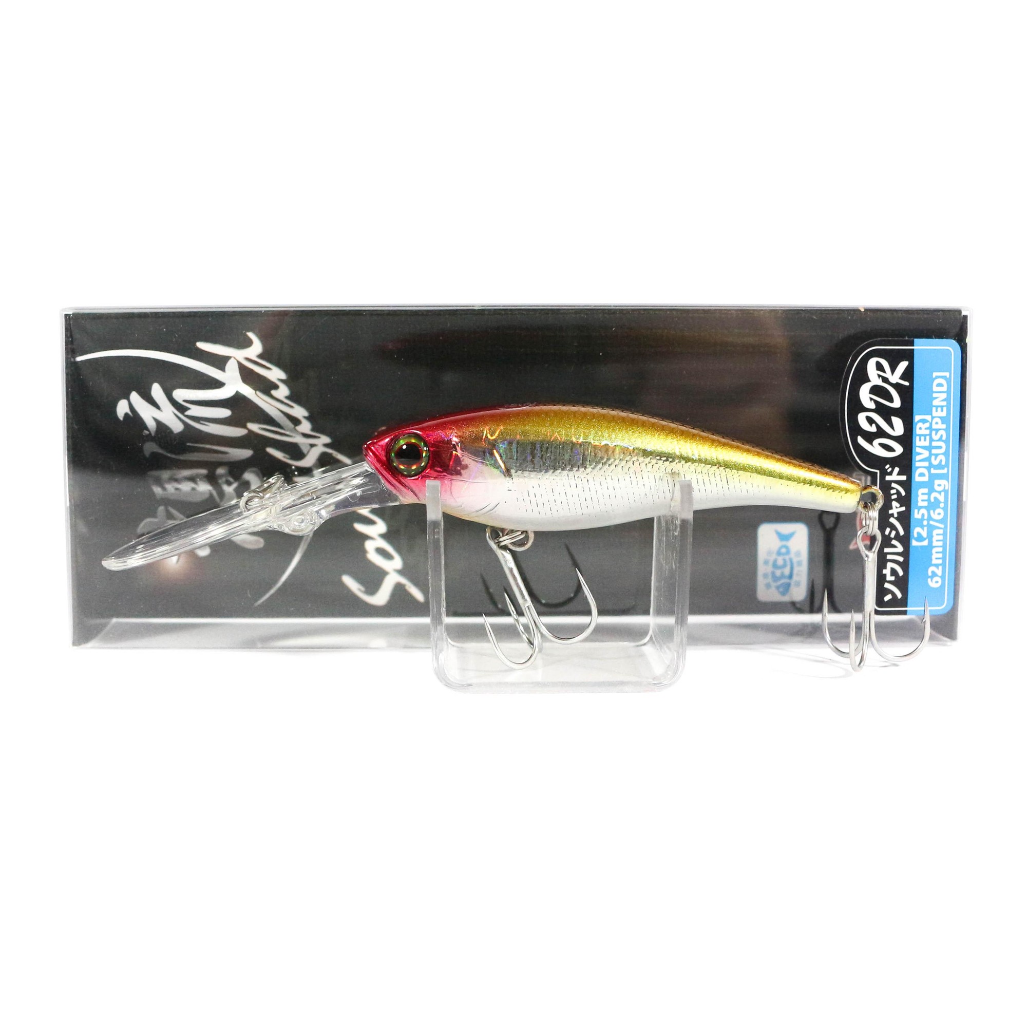 Jackall Soul Shad 62 DR Deep Suspend Köder HL Flash Clown (9980)