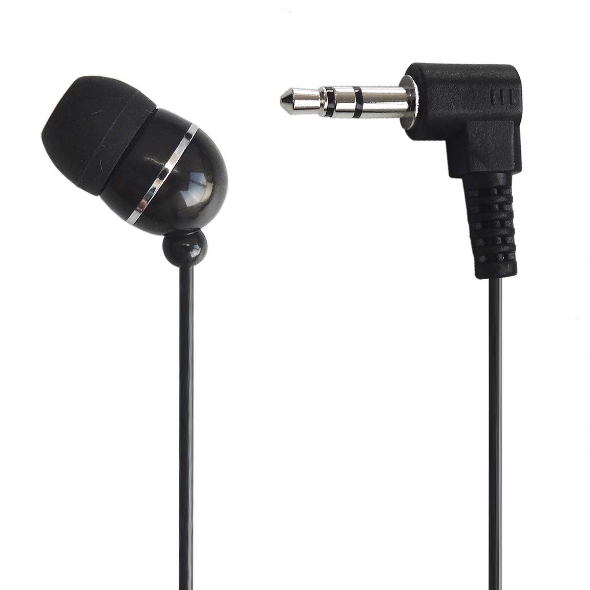Dynamischer Versiegelter Kanal-Stereo-Einzelkopfhörer 1 M Für Radio-Stereo-Ministecker (Schwarz) 3,5 Mm L-förmig/L-förmiger Kopfhörer/VM-4081