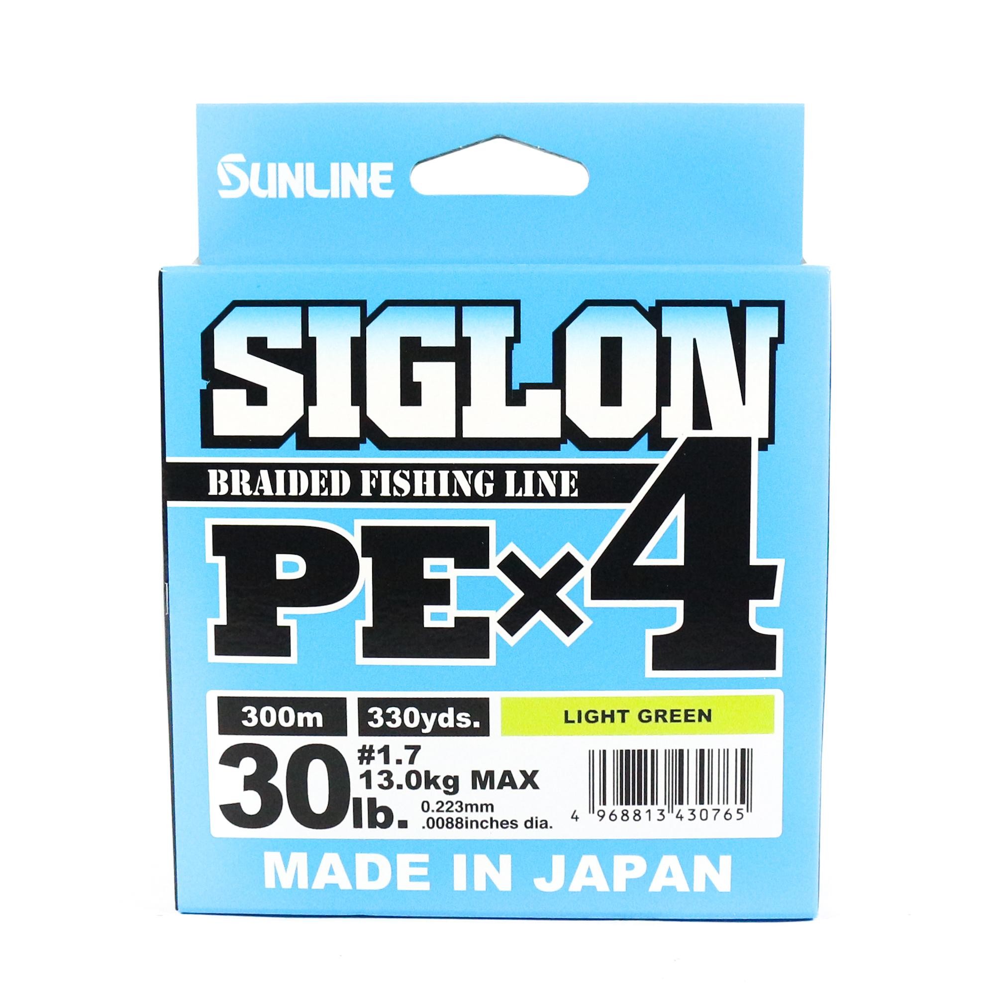 Sunline PE Line X4 Siglon 300M PE 1,7 30LB Limettengrün (0765) Lime Grün