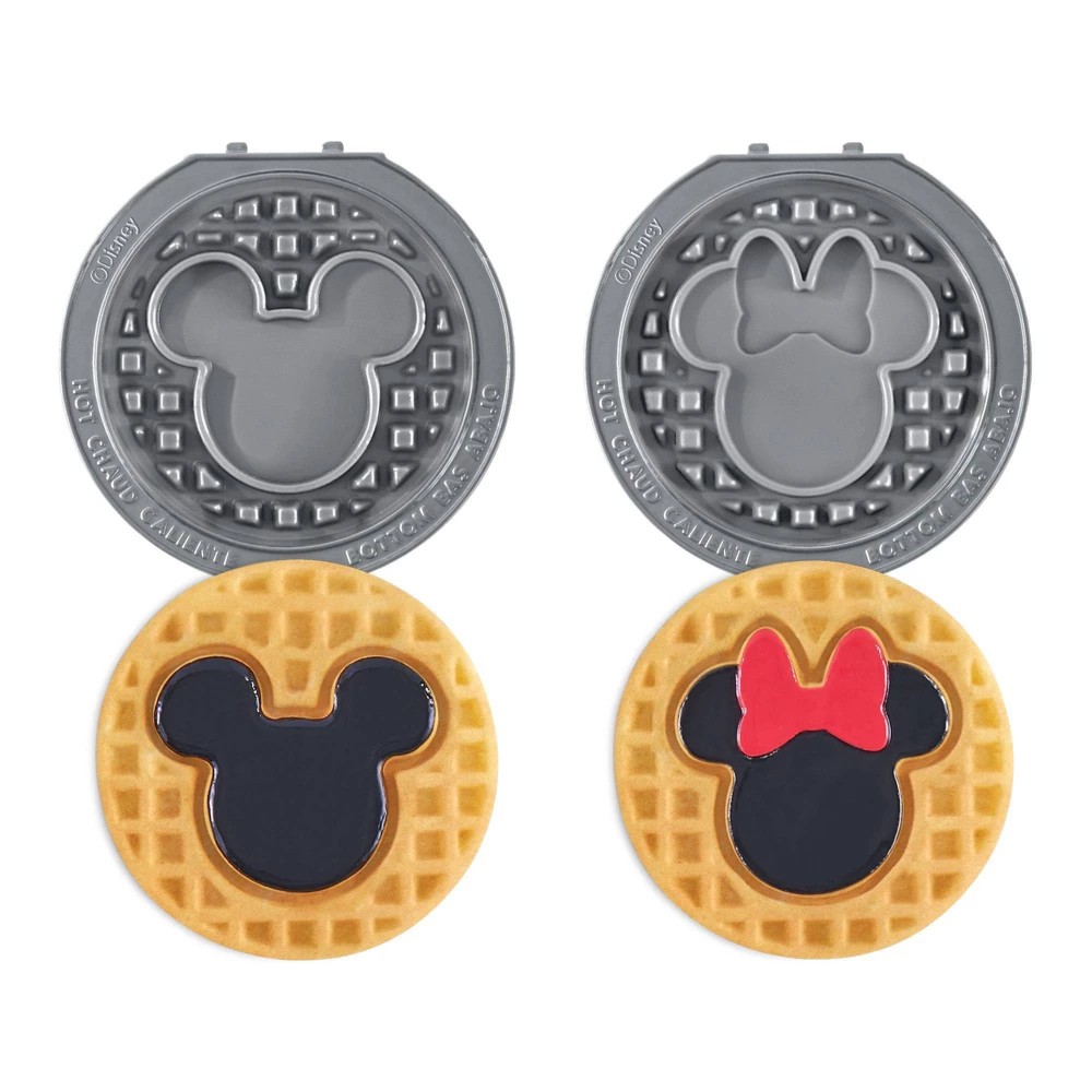 (2 pack) Disney Dash Mickey Mouse & Minnie Mouse Removable Plate 2-Plate Pack for the MultiMaker™ Mini Maker System, Black