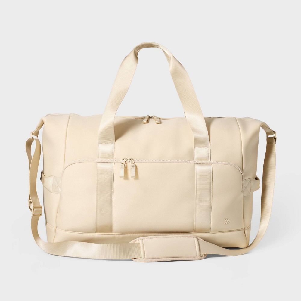 Faux Neoprene Weekender Bag - All in Motion™ - Cream