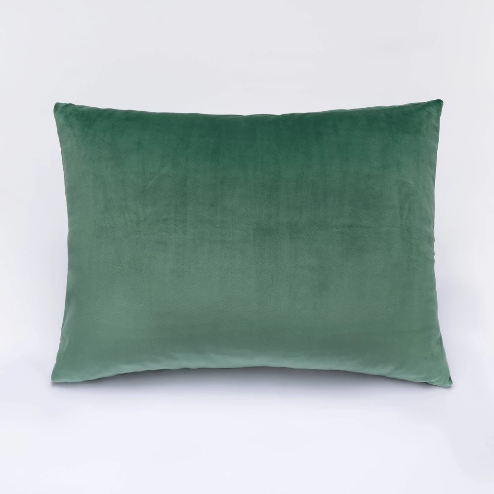 SquishPillow Standard Pillowcase Solid Slumber Evergreen