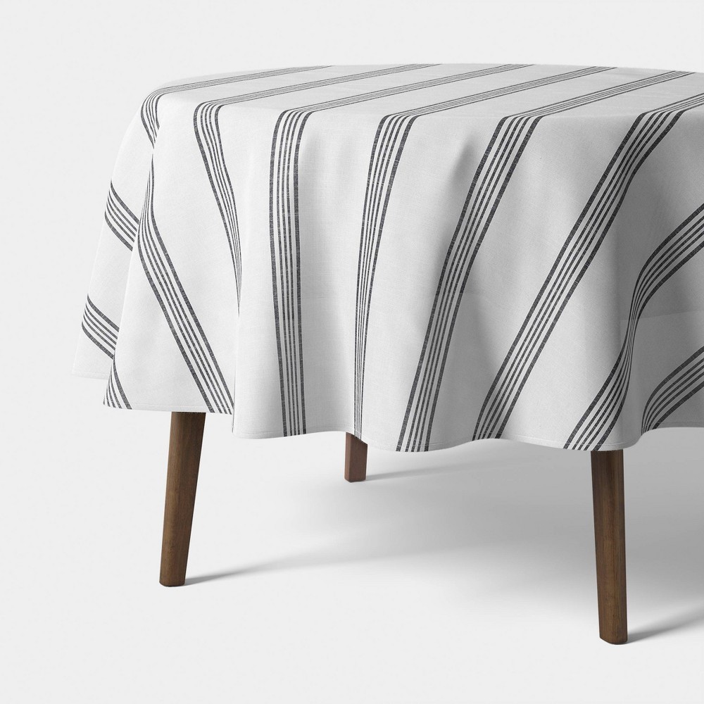 70x70 Tablecloth Navy Striped - Threshold™