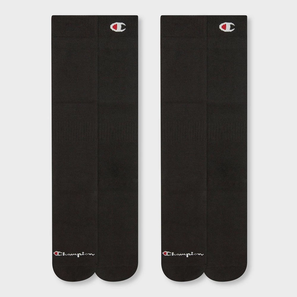 Champion All Sport Performance Over the Calf Socks 2pk - Black L