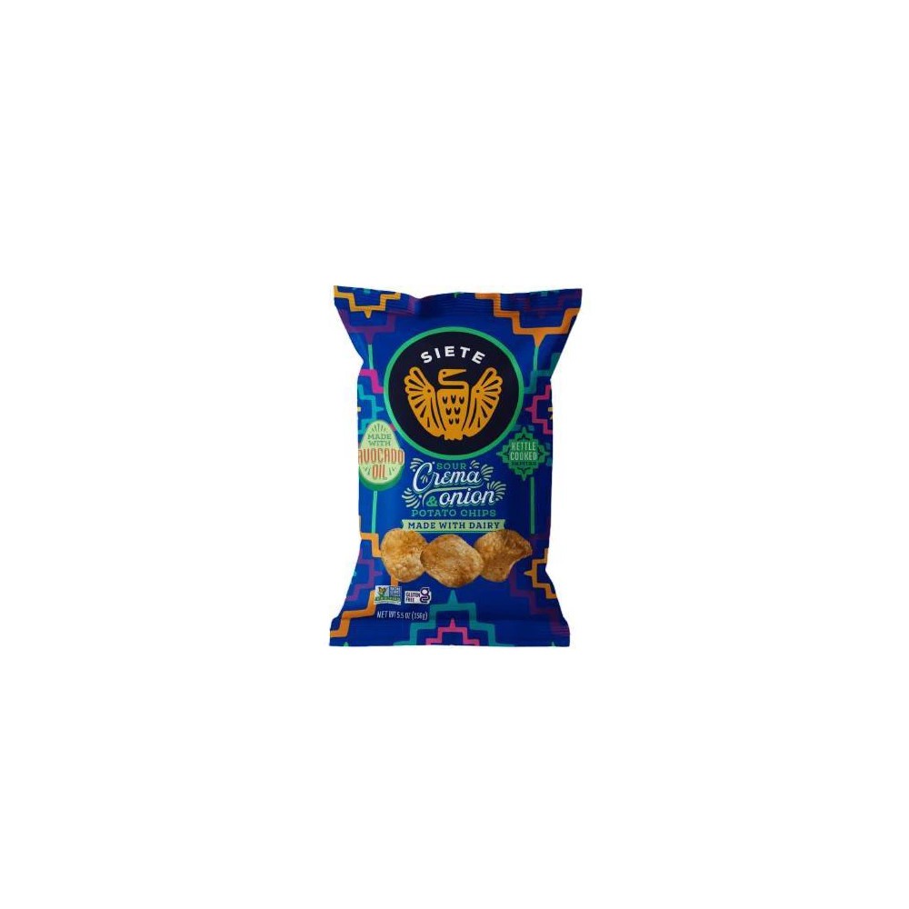 Siete Sour Cream and Onion Kettle Chips - 5.5oz